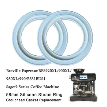 58mm Σιλικόνης Ατμού Δαχτυλίδι Ομάδας Φλάντζα Κεφαλής Breville Μηχανή Εσπρέσο 9 Series Για Breville BES900/920/980/990