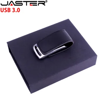 Το ΛΟΓΌΤΥΠΟ συνήθειας Δέρματος USB3.0 4G Drive Λάμψης 8GB 16GB 32GB 64GB 128GB Μαύρο Στυλό Πραγματική Ικανότητα Drive Ραβδιών Μνήμης Υψηλής Ταχύτητας U Δίσκο