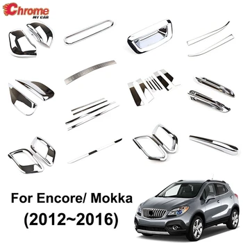 Για Buick Encore/Opel/Vauxhall Mokka 2013 2014 2015 2016 Chrome Εξωτερικό Φως Ομίχλης Πόρτα Περιποίηση Παραθύρων Κάλυψη Διακόσμηση Αυτοκινήτων Styling