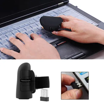 Καθολικός USB 2.4 GHz Ασύρματη Δαχτυλίδια Δάχτυλων Οπτικό Μίνι Ποντίκι 1600Dpi Για το Σημειωματάριο Lap-top Ταμπλετών υπολογιστών Γραφείου PC Ποντίκι