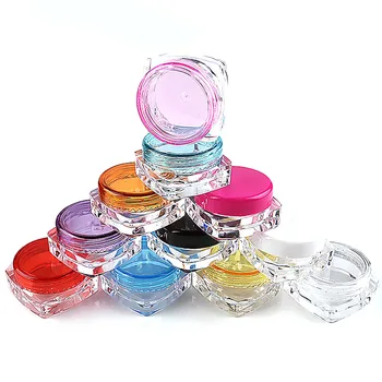 30Pcs 3g/5g Πλαστικό Κενό Τετράγωνο Καλλυντικά Βάζα Δειγμάτων Σαφές Δοχείο Μπουκάλια Εμπορευματοκιβώτια Makeup Fit Face Cream Lip Balm Τέχνες Αποθήκευσης