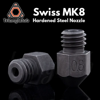 Trianglelab Ελβετική MK8 Βαμμένο χάλυβα Ακροφύσιο υψηλής θερμοκρασίας m6 το Νήμα 1.75 MM Pla για 3D εκτυπωτές hotend cr10 ender3 κ. ΛΠ.