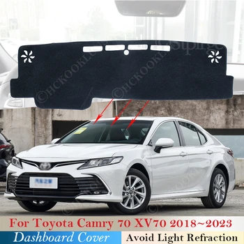 Ταμπλό Εξόρμησης Κάλυψη Μαξιλάρι για τη Toyota Camry XV70 70 2018 - 2023 Εξαρτήματα Αυτοκινήτων Αντιολισθητικό Χαλί Sunshade Dashmat Προστασία Χαλί 2022