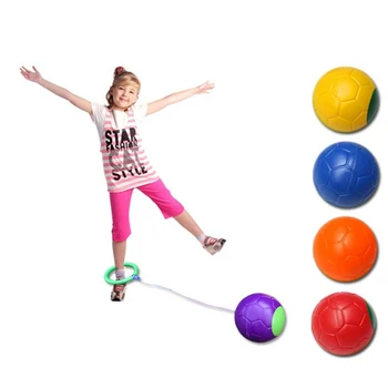 Μπάλες Που Αναπηδούν Το Ένα Πόδι Αναβοσβήνει Skip Μπάλα Άλμα Σχοινιά Αθλητικά Μπάλα Swing Τυχαία Χρώμα Παιδιά, Γυμναστήριο, Παίζοντας Διασκέδαση Ψυχαγωγία