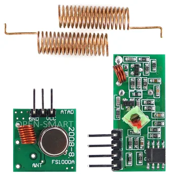 433MHz RF ασύρματος δέκτης ενότητα & 433 MHz ενότητα συσκευών αποστολής σημάτων εξαρτήσεων + 2PCS 433M το RF Hz Άνοιξη Κεραία συμβατή για Arduino