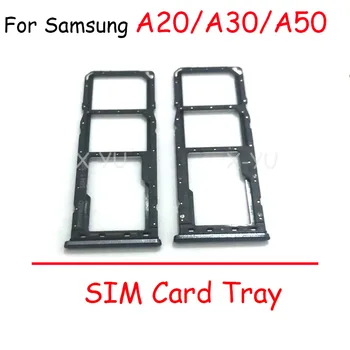 Τον Κάτοχο Δίσκων Καρτών Sim Για το Samsung Galaxy A20 A30 A50 A60 A70 A80 A205F A305F A505F A606F A705F A805F Αναγνώστης Καρτών SD Υποδοχή Προσαρμογέα