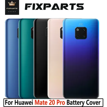 Νέα Για το Σύντροφο Huawei 20 Pro Battery Cover Γυαλί Πίσω Περίβλημα Πορτών Μερών Αντικατάστασης Επιτροπής LYA-L09 LYA-L29 Πίσω Κάλυψη Με το Φακό