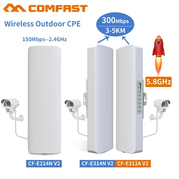 Comfast 2-5KM 2.4 Ghz&5.8 Ghz 300Mbps Outdoor Wireless Radio Γέφυρα, Δρομολογητής CBE Wi fi Ενισχυτής Σημάτων Booster Διαλυτικό χρώματος Επαναληπτών AP