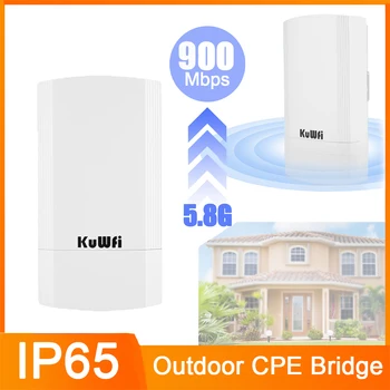 KuWFi 900Mbps Υπαίθριος Ασύρματος Δρομολογητής CBE 5.8 G Ασύρματο Repeater/AP Router/Wifi CPE Γέφυρα Σημείο για να δείξει το 1-3KM Κάλυψη Wifi