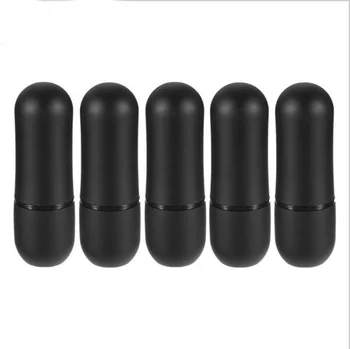 Νέα 5pcs 12.1 MM Μαύρο Ματ γύρω από το Άδειο Κραγιόν Σωλήνες Επαναληπτικής χρήσεως DIY Lip Gloss Εμπορευματοκιβώτια Χειλικού Βάλσαμου Καλλυντικών Εργαλείο Χονδρικής