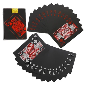 Μαύρο Κόκκινο παίζοντας χαρτιά επιτραπέζια παιχνίδια PVC Αδιάβροχο παιδί, παιδιά, παιχνίδια Μπλε Λευκό παιχνιδιών Παιδιών κατάστρωμα κάρτα με παιχνίδι συλλέξτε Δώρο