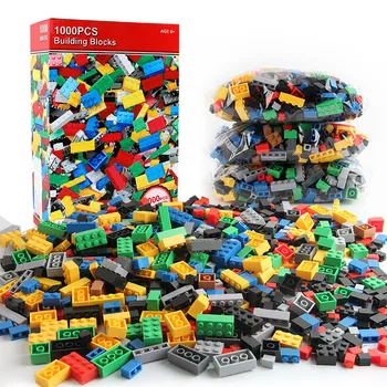 1000 Κομμάτια DIY Δημιουργική δομικά στοιχεία Μαζική Σύνολα Πόλη Κλασικά Τούβλα Συνέλευση Brinquedos Εκπαιδευτικά Παιχνίδια για τα Παιδιά