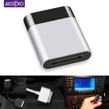 Bluetooth αυτοκινήτων 5.0 aptX-HD AUX Προσαρμοστής για το Audi MMI AMI Μουσική Διεπαφή για τη VW MDI για τη Mercedes Media με 30-Pin iPod Συνδετήρας