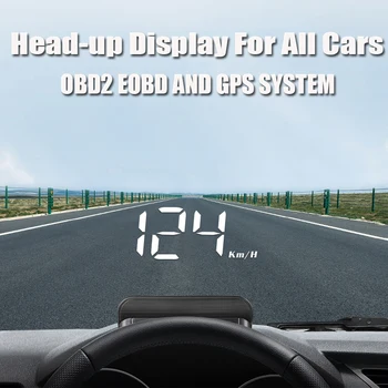 M3 Αυτόματο OBD2 GPS Κεφάλι Επάνω στην Επίδειξη Auto Electronics HUD Προβολέων Επίδειξης Ψηφιακό Ταχύμετρο Αυτοκινήτων Αξεσουάρ Για Όλο το Αυτοκίνητο