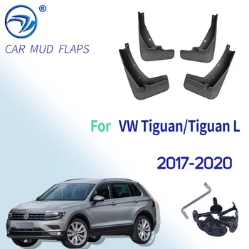 4Pcs Αυτοκίνητο Λασπωτήρες Εμπρός Πίσω Λασπωτήρες Φτερά Φρουρές Παφλασμών Φωτοβολίδες Φτερό για τη VW Tiguan/Tiguan L 2017 2018 2019 2020