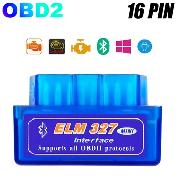 Leekooluu Bluetooth ELM327 Αυτόματος Ανιχνευτής OBD Κώδικα Αναγνωστών Εργαλείο Διαγνωστικό Εργαλείο Αυτοκινήτων Σούπερ ΜΊΝΙ OBD2 Για το Android Ραδιόφωνο Αυτοκινήτου