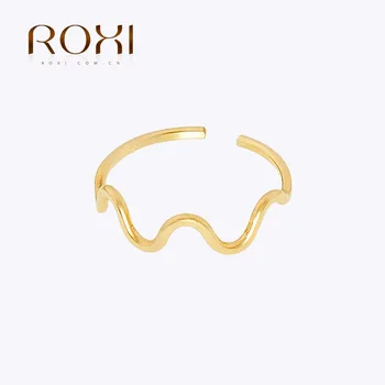 ROXI Εξαιρετικό Ασημένιο Δαχτυλίδι 925 Κύμα Προσωπικότητα Τάση Εξειδικευμένες Ευέλικτο Άνοιγμα Ρυθμιζόμενο Δαχτυλίδι των Ανδρών Προσωπικότητα Δαχτυλίδι 2023