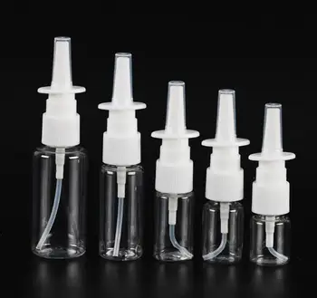 2pcs 5ml 10ml 20ml 30ml Ομίχλη Σπρέι για τη Μύτη Μπουκαλιών Επαναληπτικής χρήσεως Για την Ιατρική Συσκευασία Κενή Πλαστική Ρινικού Spray Μπουκάλια Αντλιών με Ψεκαστήρα