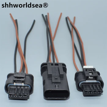 shhworldsea 4 καρφώνει το Θηλυκό Συνδετήρα 805-122-541 Αυτοκινητικός Σωλήνας Εξάτμισης Ηλεκτρονική Βαλβίδα Λουρί Καλωδίων Υποδοχών Για τη BMW Auto Parts