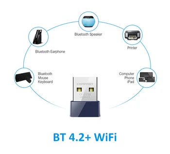 150Mbps USB WiFi Bluetooth 4.0 Προσαρμοστής 2.4 G Ασύρματος Εξωτερικός Δέκτης RTL8723BU BT Dongle WiFi PC/Lap-top/τον υπολογιστή Γραφείου Win7/8/10 11