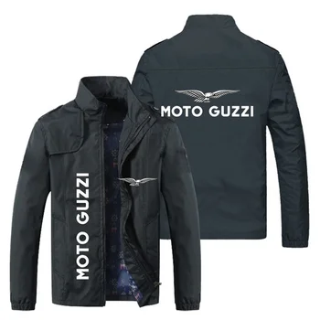 Το 2023 Νέων Ανδρών Άνοιξη, Το Φθινόπωρο Moto Guzzi Λογότυπο Περιλαίμιο Στάσεων Casual Φούτερ Μακρύ Μανίκι Φερμουάρ Ζακέτα Σακάκι