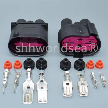 4 Pin Auto Καλωδίωσης Αισθητήρων Συνδετήρων Ανεμιστήρα Υποδοχή Για τη VW Passat Tiguan Γκολφ Skoda Octavia Για το Audi 1J0906444 1J0906234 1J09064