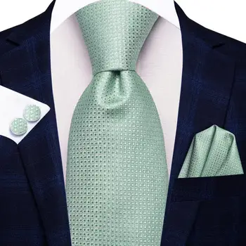 Δώρο Γραβάτα για τους Άνδρες 2023 Νέα Φασκόμηλο Πράσινο Καρό Εμπορικό σήμα Μόδας Κόμμα του Γάμου Γραβάτα Handky Χονδρικής Μανικετόκουμπα Hi-Γραβάτα Σχεδιαστής