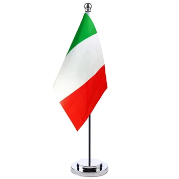 14x21cm Γραφείο Σημαία Της Ιταλίας Εμβλημάτων Στάσεων Γραφείων Σύνολο