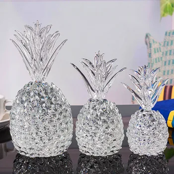 Διαφανές Κρύσταλλο Decor Ανανά Σπίτι Διακόσμηση Ananas Σαλόνι Κάτοχος Κρασιού Crystal Ειδώλια Εξαίσια Διακόσμηση Γάμου