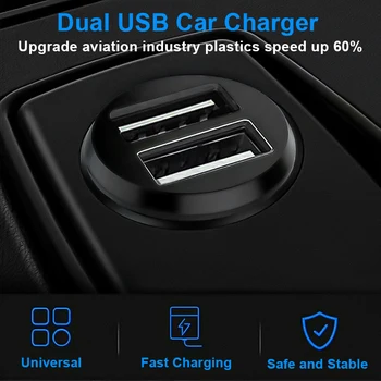 5V 3.1 A USB Αυτοκινήτων USB Διπλός Φορτιστής Αυτοκινήτων Λιμένων Χρέωσης Δύναμης Προσαρμοστής Υποδοχών Για Xiaomi iPhone Huawei Samsung Αναπτήρα
