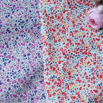 Νέο Floral Βαμβάκι 100% 80 Όπως η Ελευθερία Ύφασμα Ψηφιακή Εκτύπωση Για το Ράψιμο Ύφασμα Φούστα Φορέματα Παιδιά Σχεδιαστής Ποπλίνα Πορτοφόλια