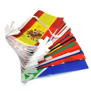 100/200 Μόδας Χώρες Εθνικές Σημαίες Πανό Διεθνείς Σημαίες Κόσμο String Bunting Σημαίες Πανό Για Το Κόμμα Διακοσμήσεις