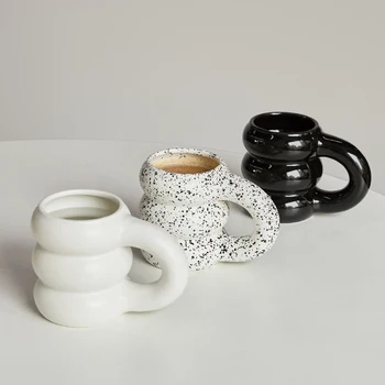 Δημιουργική Φλυτζάνι Νερού Κεραμική Κούπα Nordic Φλιτζάνια Καφέ με Μεγάλη Handrip Χρωματιστά Κεραμικά Μεγάλο Κούπες Χυμό