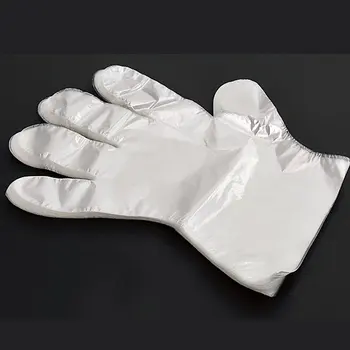 100pcs PE Μίας χρήσης Γάντια Κουζίνας στο Σπίτι BBQ πολλών Χρήσεων Σαφές Υγιεινής Πλαστικά Γάντια πλυσίματος των Πιάτων Catering Γάντια