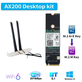 3000Mbps Τρι ζώνη Intel AX210 WiFi6 Bluetooth5.2 M. 2 Α+Ε Κλειδί Για M. 2 M για NVMe SSD Θύρα Ασύρματου Δικτύου Wlan Wifi Προσαρμοστής Καρτών