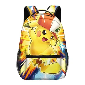 Pokemon Σχολικές Τσάντες Backpack Pikachu Eevee Anime Φιγούρες Τα Παιδιά Τσάντες Μεγάλη Ικανότητα Ταξίδια Pokémon Τσάντα Κορίτσια Αγόρια Δώρα Χριστουγέννων