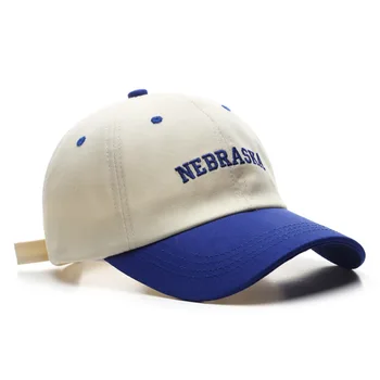 Το 2022 Νέα Μόδα καπέλο του Μπέιζμπολ για Άνδρες και Γυναίκες, Ανακατέψτε και Ταιριάζει με το Χρώμα Ρυθμιζόμενο Βαμβάκι Casual Υπαίθρια Επιστολή Λογότυπο Ταξίδια Ήλιο Protecti