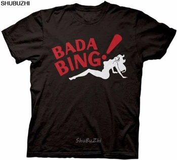 Ενήλικη Μαύρη ιταλική Μαφία Δράμα Τηλεόραση Δείχνουν The Sopranos Bada Bing Άνδρες T-Shirt Μπλουζάκι T-Shirt το Καλοκαίρι Κινούμενων σχεδίων Καινοτομίας T Shirt sbz3501