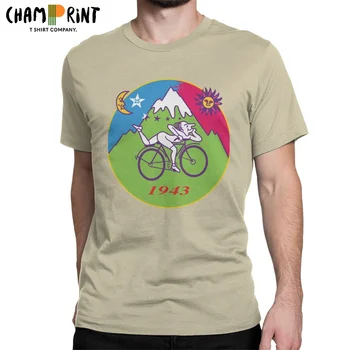 Albert Hofmann Ποδήλατο Μέρα LSD το 1943 Άνδρες T Shirt Bike Καινοτομίας Μπλουζάκι Κοντό Μανίκι Λαιμών Πληρώματος T-Shirt από Βαμβάκι Κορυφές το Καλοκαίρι