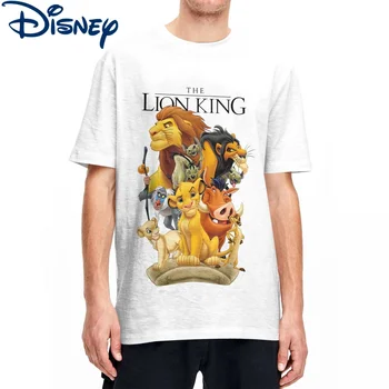 Άνδρες Γυναίκες Disney The Lion King T Shirts Υπερηφάνεια Γη Χαρακτήρες Βαμβάκι Κορυφές Αστείο Κοντό Μανίκι Λαιμών Πληρώματος Tees Ιδέα Για Δώρο T-Shirts