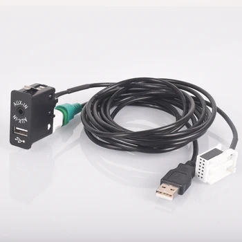 Αυτοκινήτων USB AUX in Συνδέστε Εισαγωγής Προσαρμοστής Υποδοχών για τη BMW E60 E61 E63 E81 E87 E90 F10 F12 E70 X1 X3 X5 για MINI Cooper R56