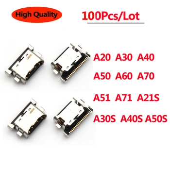 100pcs 18 Pin για Φόρτιση USB Φορτιστών στο Συνδετήρα Αποβαθρών Λιμένων το Socket Για Samsung Galaxy A51 A71 A21S A40S A50S A20 A30 Α40 A50 A60 A70