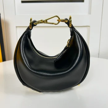 Ρετρό σχεδιασμό σε σχήμα μισοφέγγαρου δέρματος της μασχάλης τσάντα Κυρία του νέο-ώμου messenger τσάντα μόδας πολυλειτουργικό τσάντα