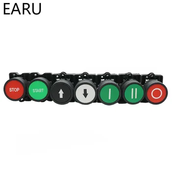 22mm Start Stop Κουμπί Με Το Βέλος Σύμβολο XB2 Επίπεδος Διακόπτης Αφής το Κουμπί Στιγμιαία το Κουμπί Διακοπτών Πλαστικά Κόκκινα/Πράσινα Κουμπιά
