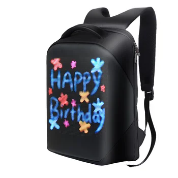 Νεώτερη 2023 ΟΔΗΓΗΜΈΝΟ Backpack 3.0 Αδιάβροχες WiFi Έκδοση Έξυπνη Οθόνη των ΟΔΗΓΉΣΕΩΝ Δυναμική Διαφήμιση Backpack Κινητών τηλεφώνων Ελέγχου Τσάντα Lap-top