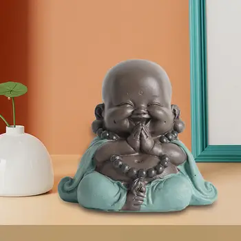 Schattige lachende Boeddha standbeeld kleine beeldje voor προεδρείο συλλεκτικά