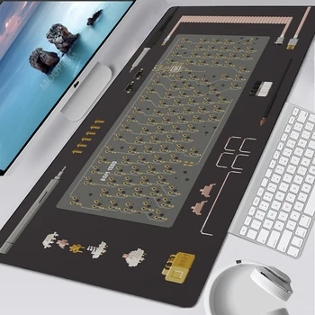 Gaming Φορητούς Υπολογιστές Γραφείου Bit Deskmat Μαύρη Τέχνη Μαξιλάρι Ποντικιών Εταιρεία Υπολογιστή Mousepad Gamer Πληκτρολόγιο Γραφεία Gaming Αξεσουάρ Χαλί