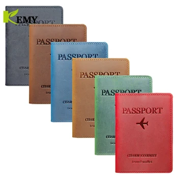 Kemy Γνήσιο Δέρμα Διαβατήριο Κάλυψη γυναίκες Άνδρες Καθολική Διαβατήριο Κάτοχος Διαβατηρίου Περίπτωση Διαβατήριο Travel Organizer