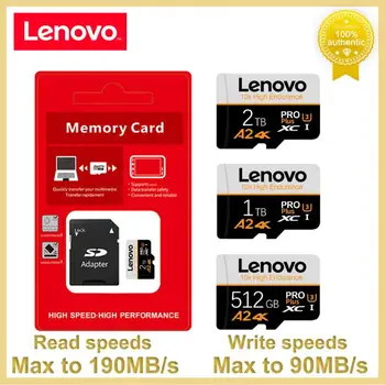 Αρχικό Lenovo Κάρτα SD 2TB Micro TF Κάρτα SD 512GB και 1TB 128GB 256GB Α2 U3 Κάρτα Μνήμης cartão de memoria Για το nintendo Διακόπτης Νέα