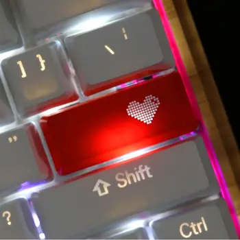 Μηχανικό Πληκτρολόγιο Keycaps ABS Κόκκινο Αγάπη Καρδιά Μοτίβο Αναδρομικά φωτισμένο ENTER/Πλήκτρο ESC B2RC